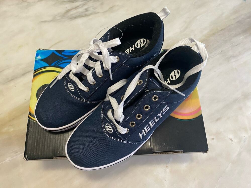 Heelys Pro 20 HE100758 Blue Canvas Lace Up Lifestyle Sneakers Shoes Sz 7